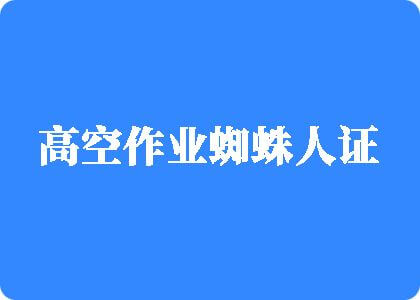 爆肏骚逼高空作业蜘蛛人证